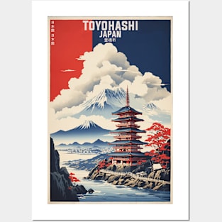 Toyohashi Japan Vintage Poster Tourism Posters and Art